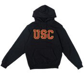 USC Trojan Basics Heritage Black Tackle Twill Fleece Hoodie